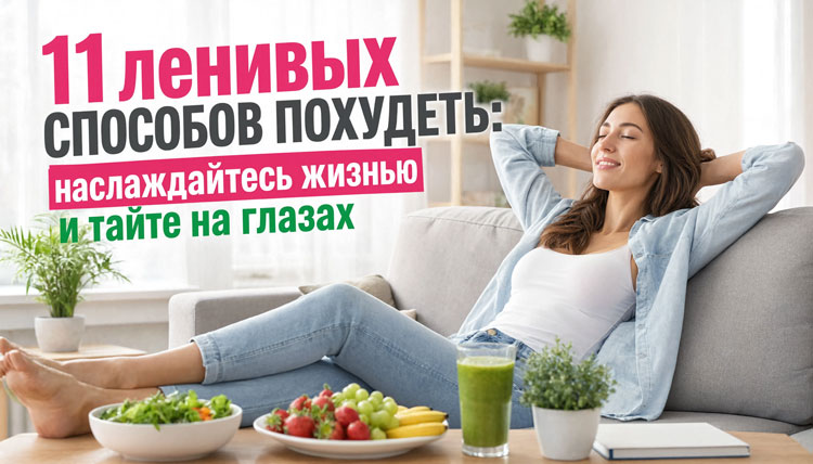 11 ленивых способов похудеть: наслаждайтесь жизнью и тайте на глазах