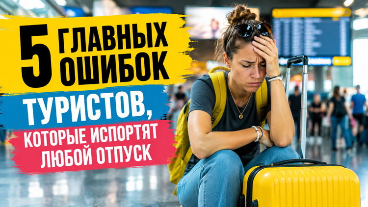 5 главных ошибок туристов, которые испортят любой отпуск