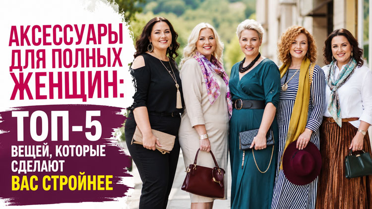 Аксессуары для полных женщин: ТОП-5 вещей, которые сделают вас стройнее