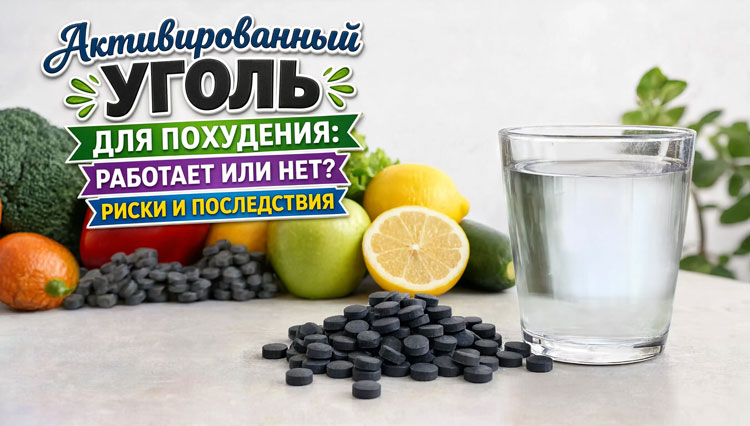 Активированный уголь для похудения: работает или нет? Риски и последствия