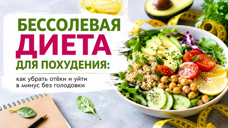 Бессолевая диета для похудения: как убрать отёки и уйти в минус без голодовки