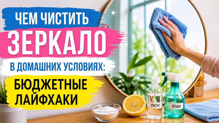 Чем чистить зеркало в домашних условиях: бюджетные лайфхаки