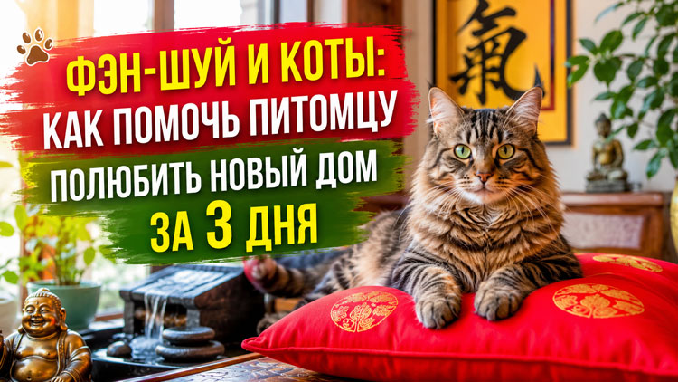 Фэн-шуй и коты: как помочь питомцу полюбить новый дом за 3 дня
