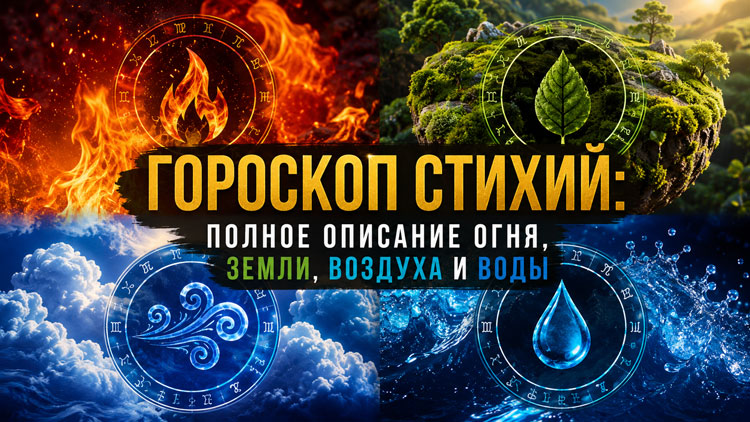 Гороскоп стихий: полное описание огня, земли, воздуха и воды