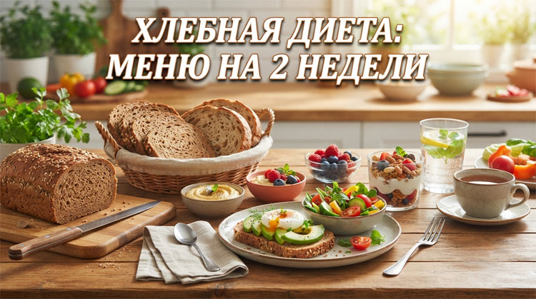 Хлебная диета: 2 этапа комфортного жиросжигания, меню на 2 недели