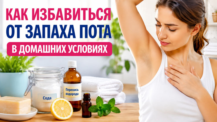 Как избавиться от запаха пота в домашних условиях