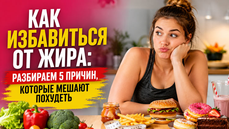 Как избавиться от жира: разбираем 5 причин, которые мешают похудеть