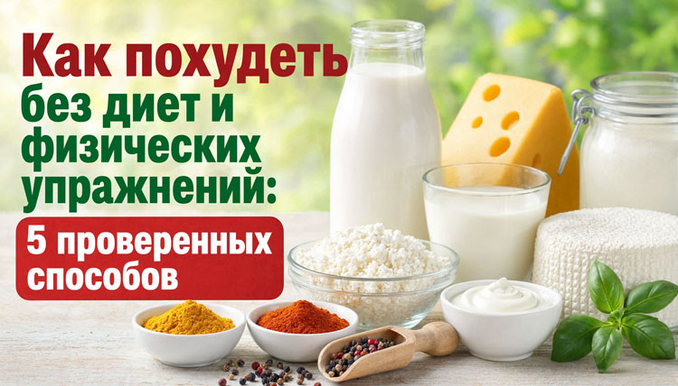 Как похудеть без диет и физических упражнений