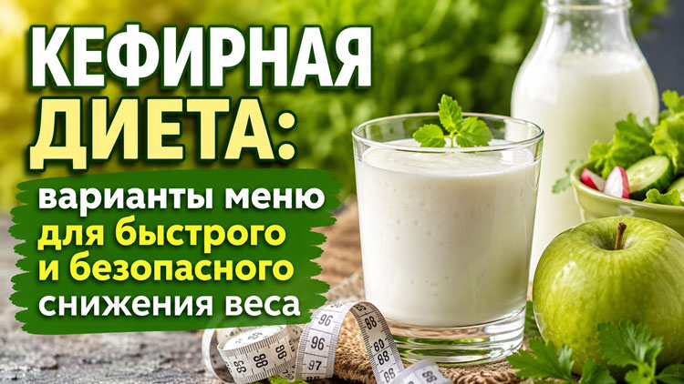 Кефирная диета: варианты меню для быстрого и безопасного снижения веса