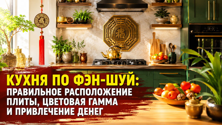 Кухня по фэн-шуй: расположение плиты, цветовая гамма и привлечение денег
