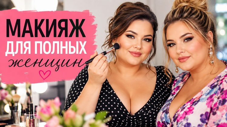 Макияж для полных женщин: как скрыть недостатки и подчеркнуть достоинства