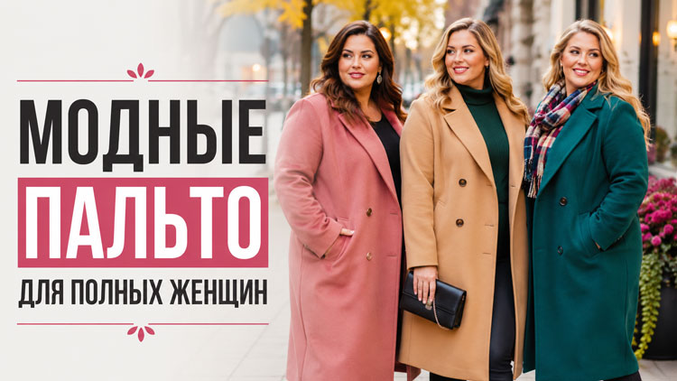 Модные пальто для полных женщин: выбираем модель по типу фигуры