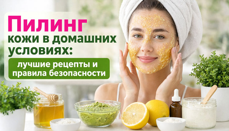 Пилинг кожи в домашних условиях: лучшие рецепты и правила безопасности