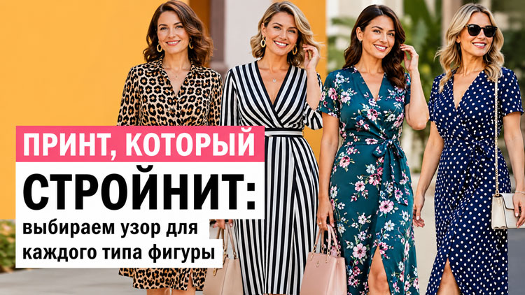 Принт, который стройнит: выбираем узор для каждого типа фигуры