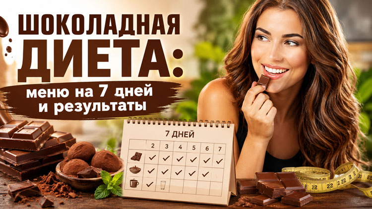 Шоколадная диета: меню на 7 дней и результаты