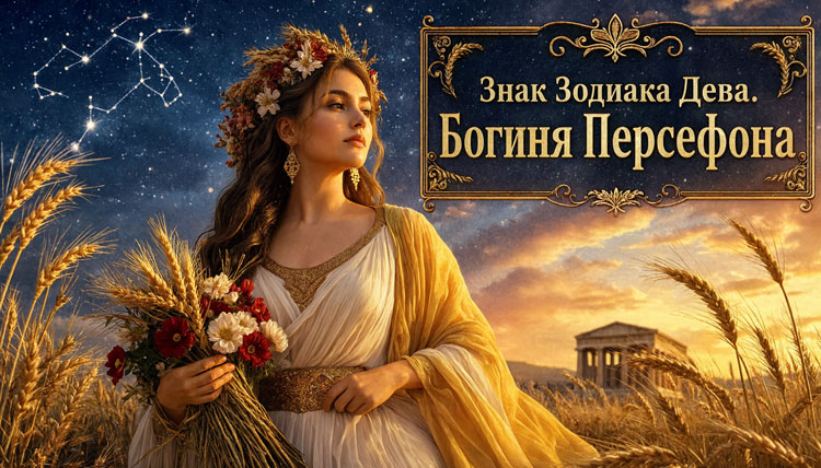 Богиня Персефона - знак зодиака Дева