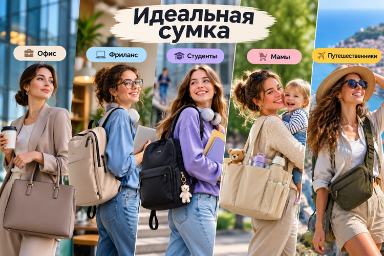 Кому какая модель женской сумки подойдет: в офис, для фрилансеров, студентов, мам и путешественникам